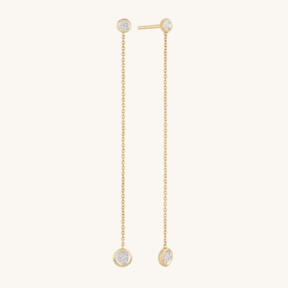 Mejuri Jewelry - MEJURI - Micro-Pavé Diamond Rivière Earrings
